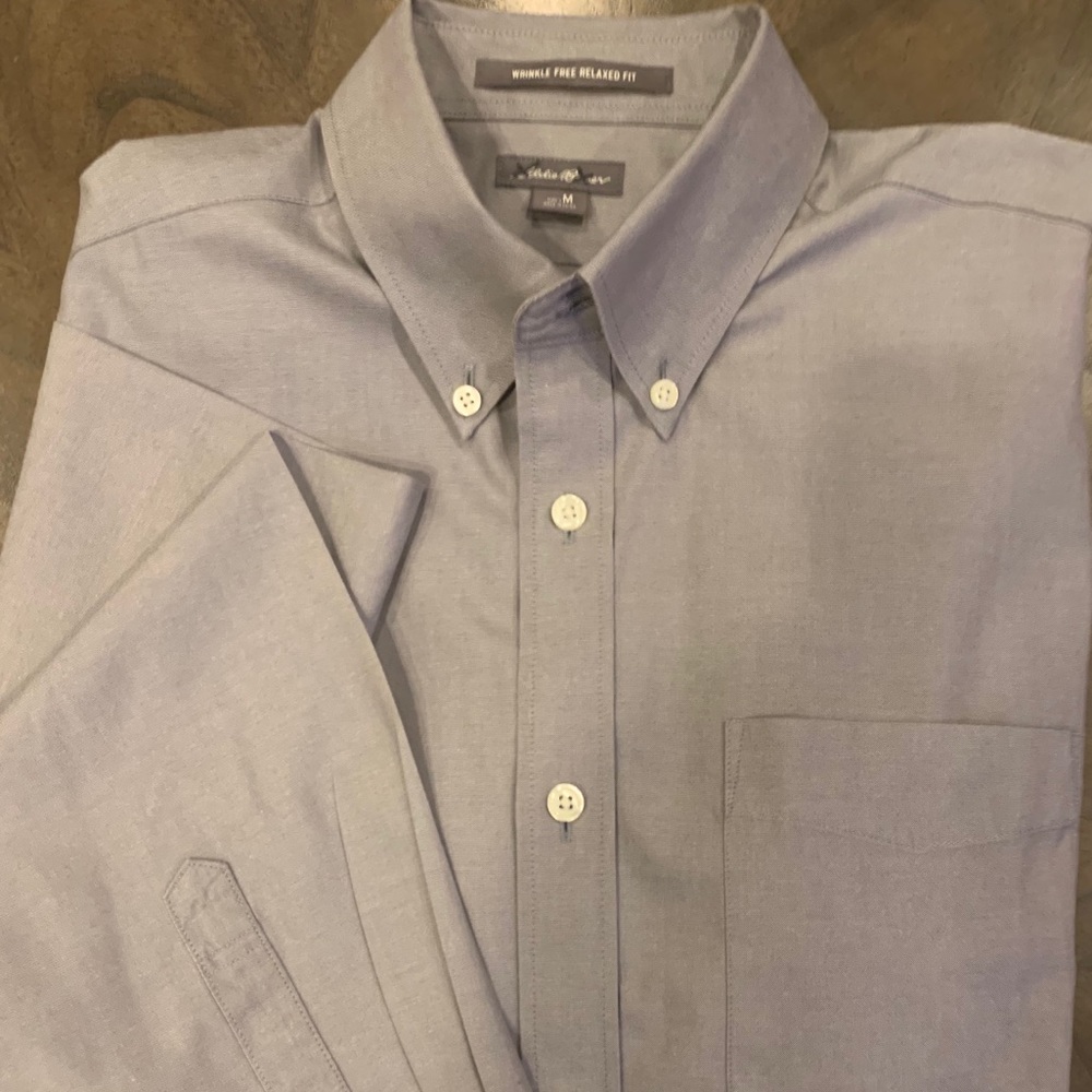Eddie Bauer Wrinkle Free Dress Shirt Grey